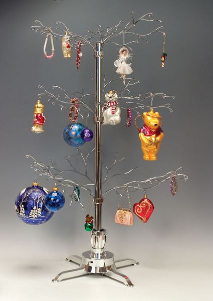 Display Accessories as Ornament Trees, Christmas Ornament Display Trees