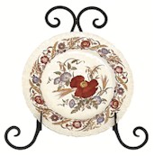 Decorative Wrought Iron Single Plate Rack