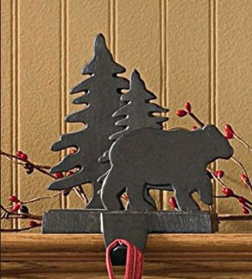 Stocking Holders - Bear With Tree