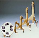Solid Brass Hinged Plate Stands