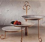 Three Plate Tiered Swivel Plate Stand