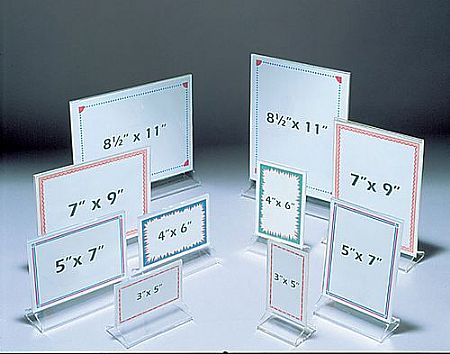 Lucite Sign Holders