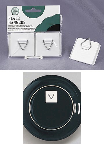 Plate Holders - Self Stick Adhesive Plate Hangers