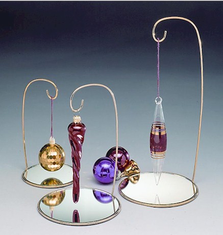 Ornament  Stands - Wire Mirror Base