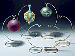 Twisted Wire Ornament Stands
