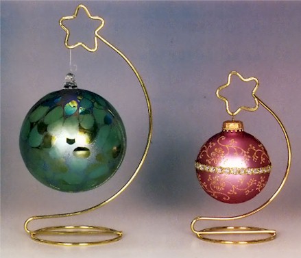 Ornament  Stands - Brass Star Topped