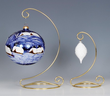 Ornament  Stands - Brass or White Hanger