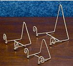 Twisted Wire Scroll Easels and Plate Stands