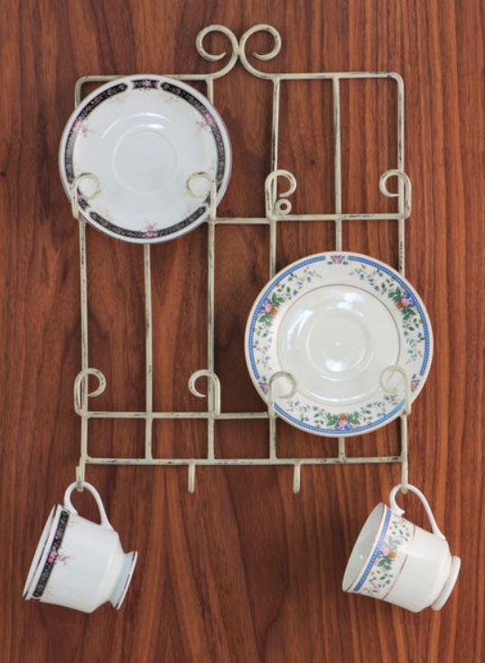 Cup and Saucer Hanger - Stacked Four Place