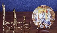 Ornate Brass Plate Stands