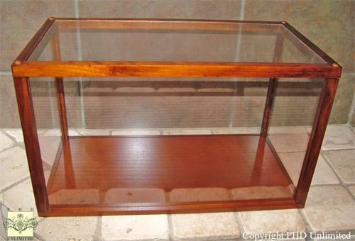   Doll Display Cases - Wood and Acrylic - Rectangular 9 1/2" High