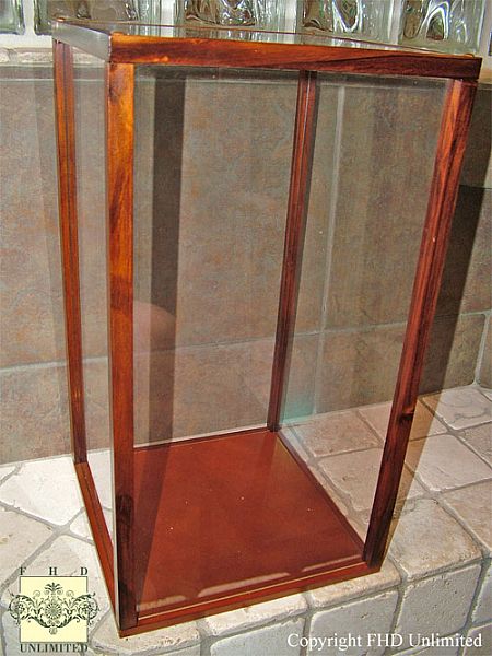   Doll Display Cases - Wood and Acrylic - Square 19" High