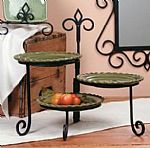 Keller 3 Place Swivel Plate Stand