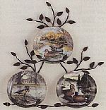 22. Tri Wall Natural Plate Rack
