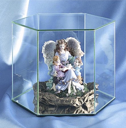   Doll Cases - Hexagon - Glass Base - Medium