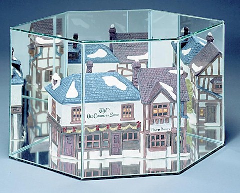   Doll Cases and Figurine Displays - Elongated Hexagon Glass Case