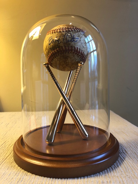 Baseball Display Dome - 5-1/2" x 8" with Brass Baseball Stand