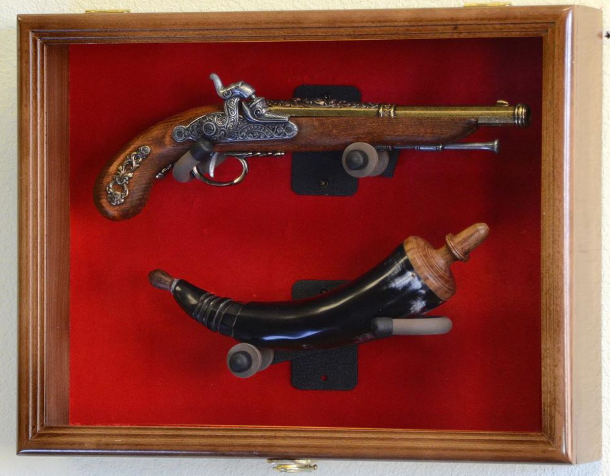 Gun Display Case - Antique Pistol Display