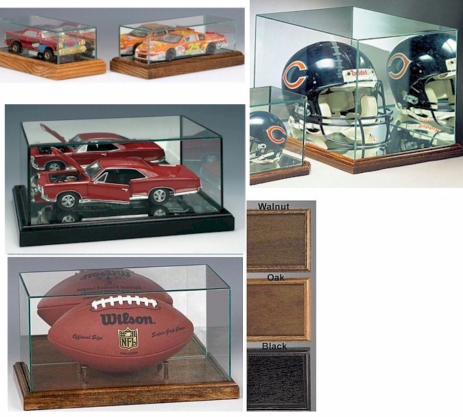  Display Cases -  Custom Glass Case -Wood Base