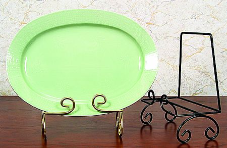 Wrought Iron Platter Stand
