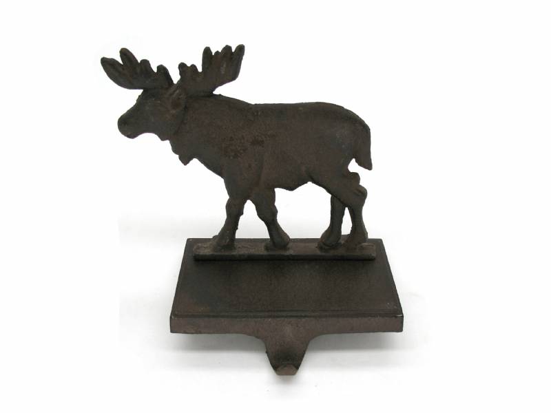  Stocking Hanger - Rustic Moose