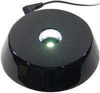 Light Bases - Black Lacquer Circular - Ultrabright
