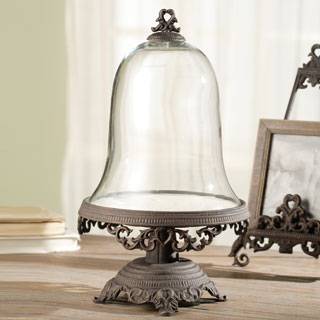  Glass Domes - Large 10" x 17" Scroll Cloche