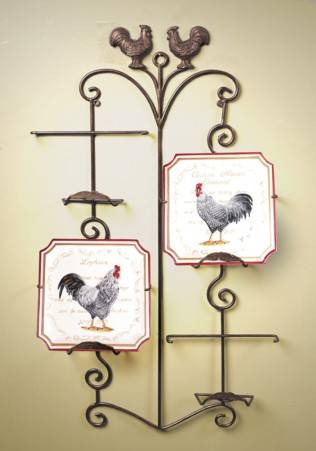 Plate Hanger - Chanticleer 4 Plate Rack