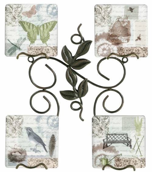 Plate Holder - Twig And Leaf Mini