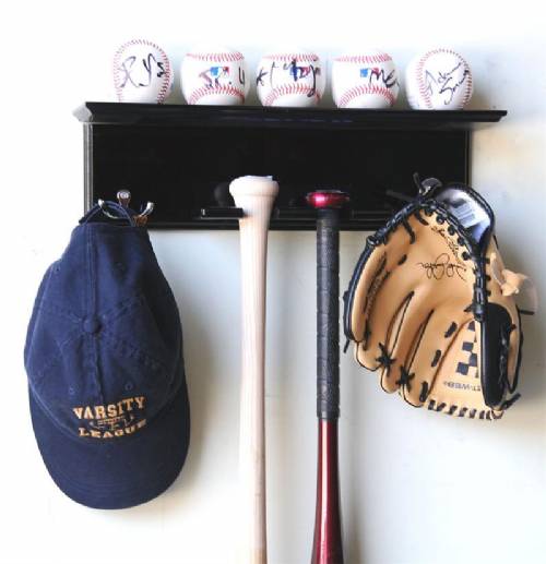 baseball cap rack. Bat, Ball, amp; Hat Rack