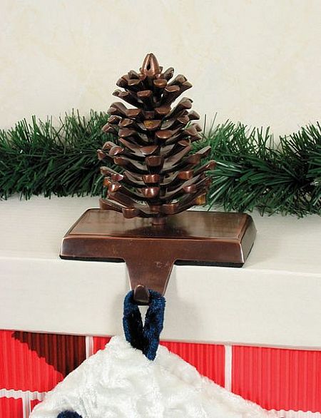 Stocking Hangers -Pine Cone