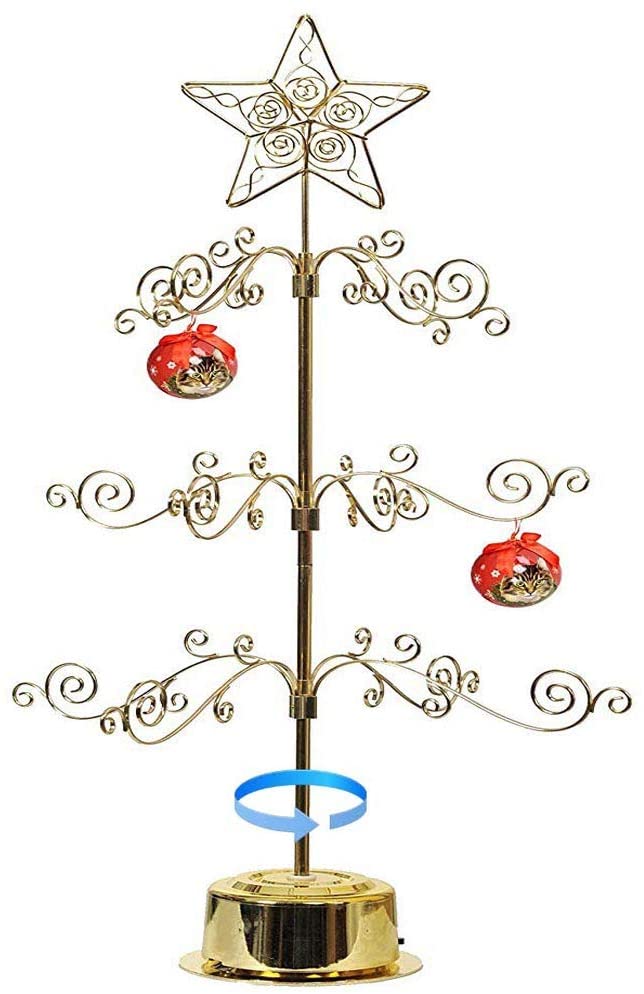  Ornament Display Tree - Rotating Scroll 24" Tree