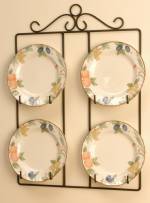 Plate Hanger - Square Victorian Four Plate