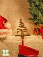 Stocking Hangers - Christmas Tree - Squiggley Plain