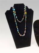 Necklace Displays - Large Black Velvet Stand