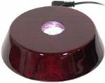 Light Bases - Rosewood Lacquer Circular - Ultrabright