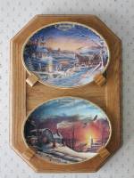 Platter Holder - Solid Oak
