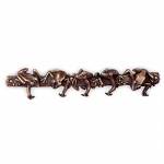   Key Hooks - Climbing Frog 5 Hook Rack