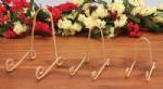 Plate Easels - Twisted Antique Gold