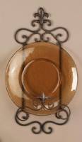 Plate Racks - Fleur De Lis Single