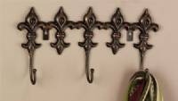  Wall Hook - Fleur De Lis 3 Hook