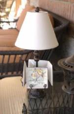 Mini Plate Lamp - Antique Black