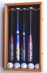 Display Cases - Baseball Bat - 5 T-ball Bats