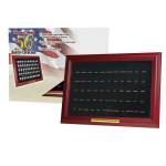 Coin Display Frame - 56 Slots for State Quarters