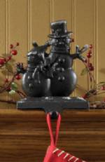   Stocking Holders - Twin Snowmen