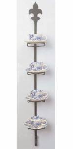 Cup and Saucer Hanger - Iron Vertical