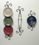 Plate Hangers - Iron Vertical Scroll