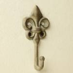   Key Hooks - Fleur de Lis Single Hook