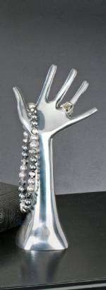   Jewelry Display - Polished Aluminum Hand