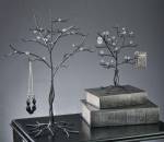   Jewelry Display Tree  - Black Metal Tree with Clear Beads